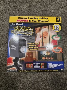 Star Shower Window Wonderland Holiday Projector